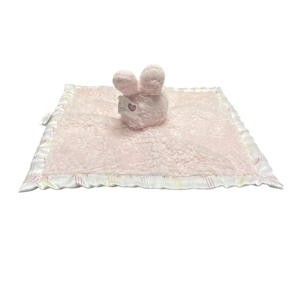 Parents Choice Pink Bunny Rabbit Security Blanket Lovey Satin - Picture 5 of 9